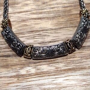 🌟 Necklace - metal, gold & silver tone